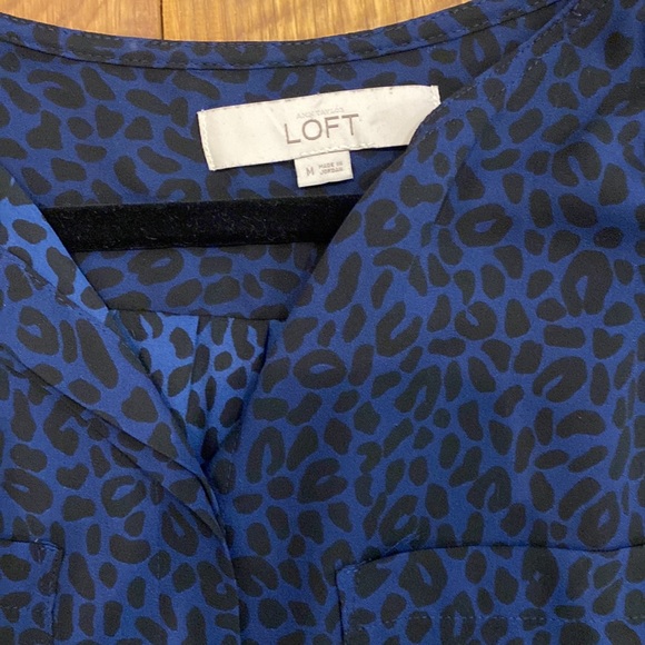 Loft blouse - excellent condition - blue and black - Picture 3 of 3